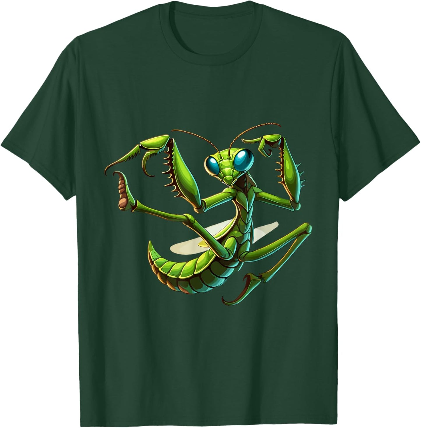 Praying Mantis Kung Fu | Fighting Insect Martial Arts T-Shirt - T-Shirt | Forest