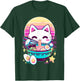 Anime Cat Eating Ramen Japanese Ramen Cat Japan T-Shirt - T-Shirt | Forest