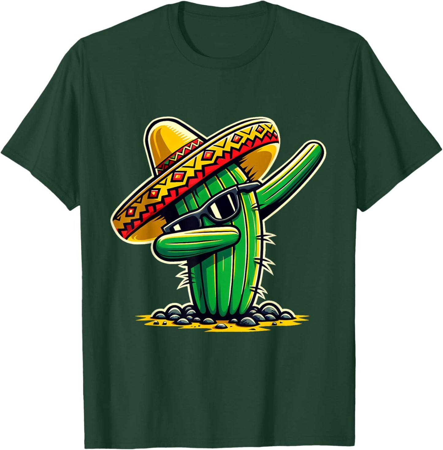 Cinco de Mayo Dabbing Cactus Funny Mexican Boys Toddler Kids T-Shirt - T-Shirt | Forest