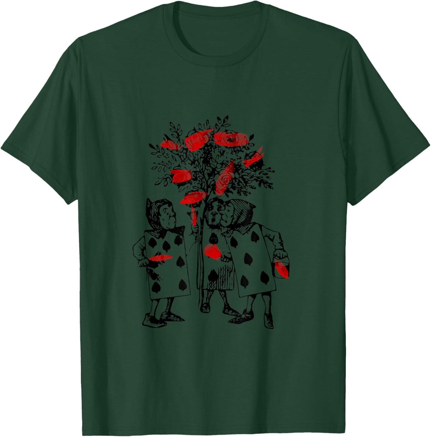 StuffWithLove Alice in Wonderland Painting the Roses Red Apparel T-Shirt - T-Shirt | Forest