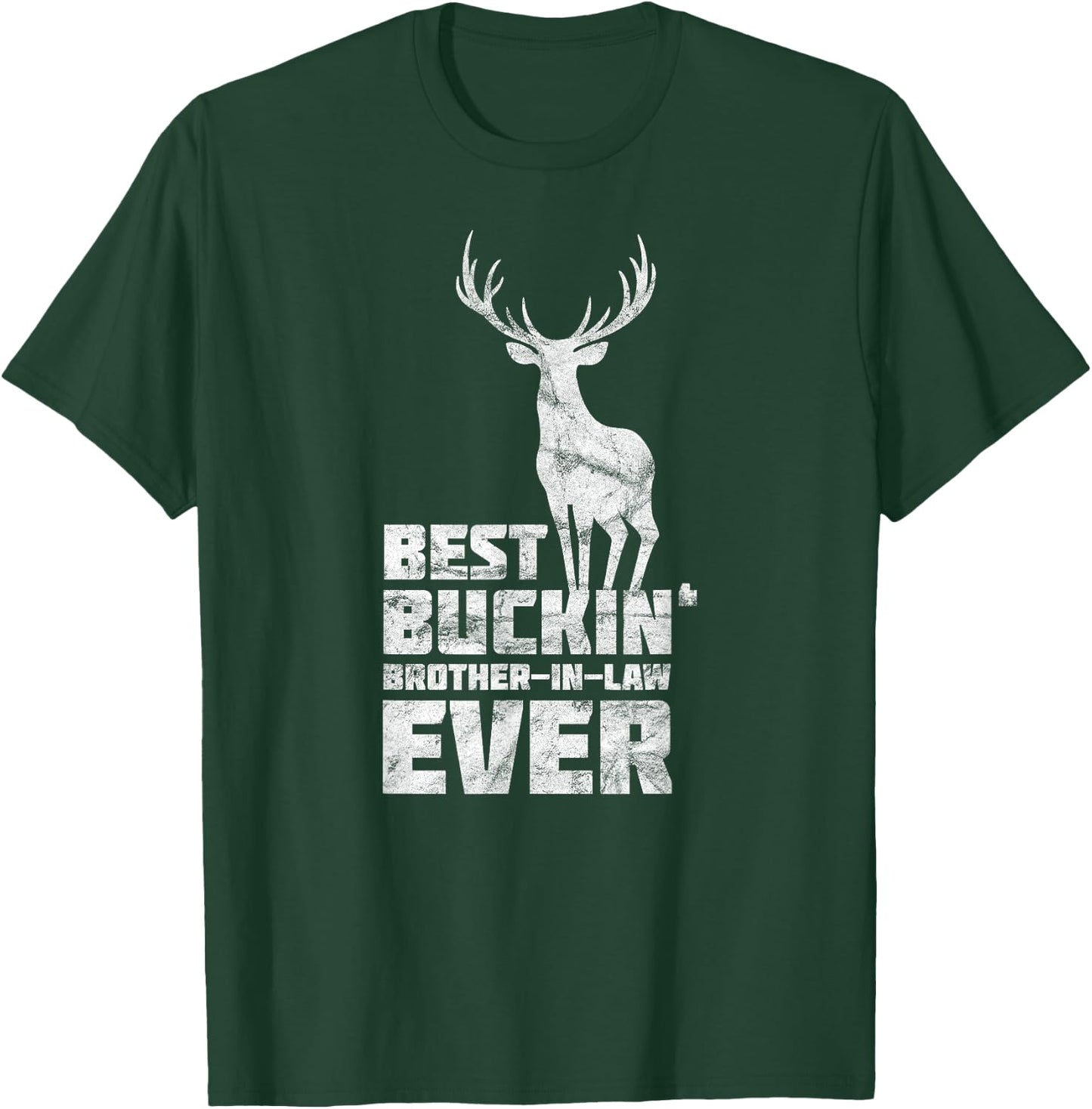 Awesome Best Buckin Brother-In-Law Bucking Deer Hunting T-Shirt - T-Shirt | Forest