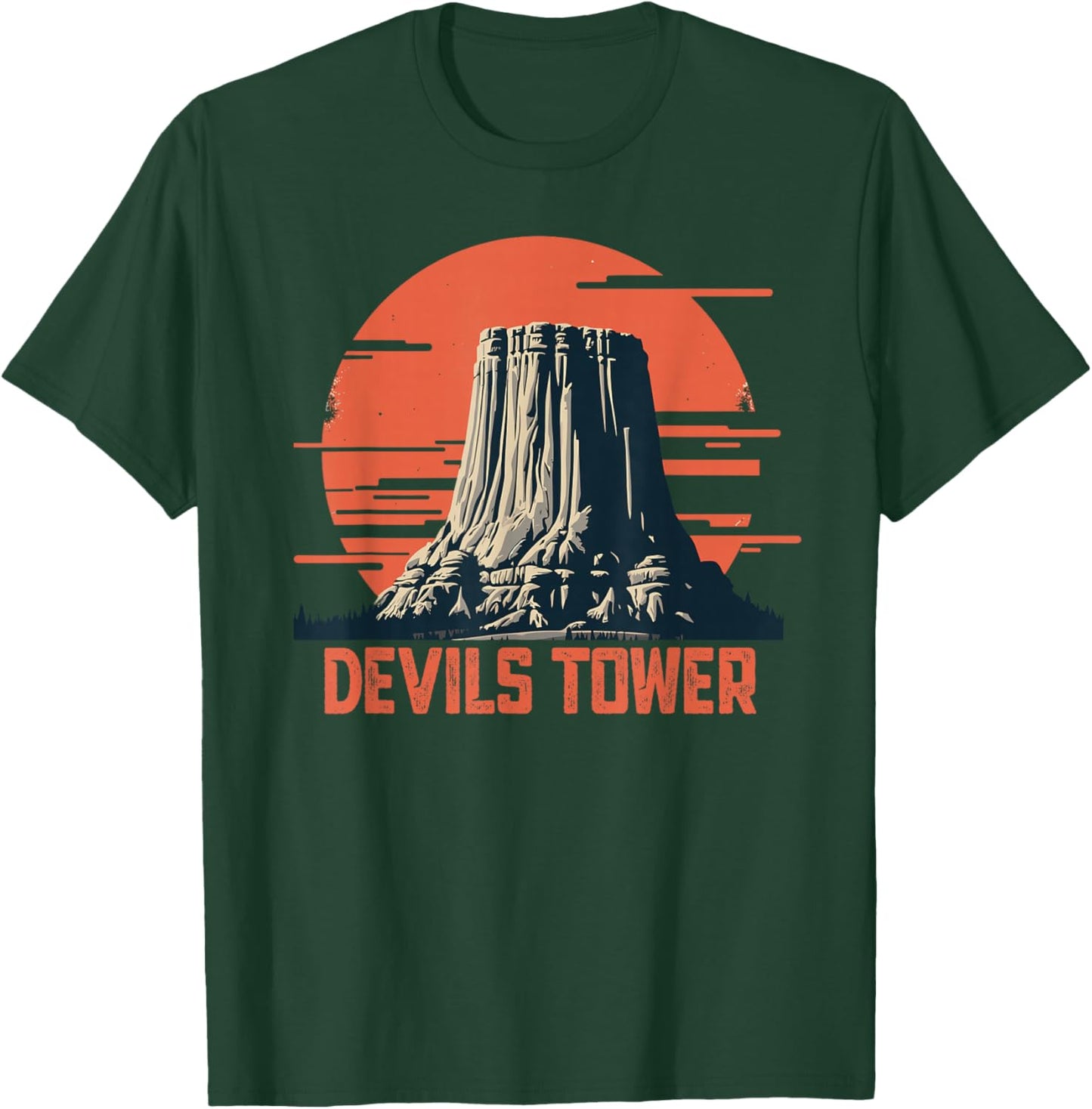 Devils Tower Wyoming, Devils Tower Tour, Devils Tower T-Shirt - T-Shirt | Forest