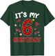 Cute It's My 6th Birthday Ladybug 6 Years Old T-Shirt - T-Shirt | Forest
