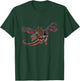Bigfoot Riding A Dragon Looking at Dinosaurs - Sasquatch T-Shirt - T-Shirt | Forest