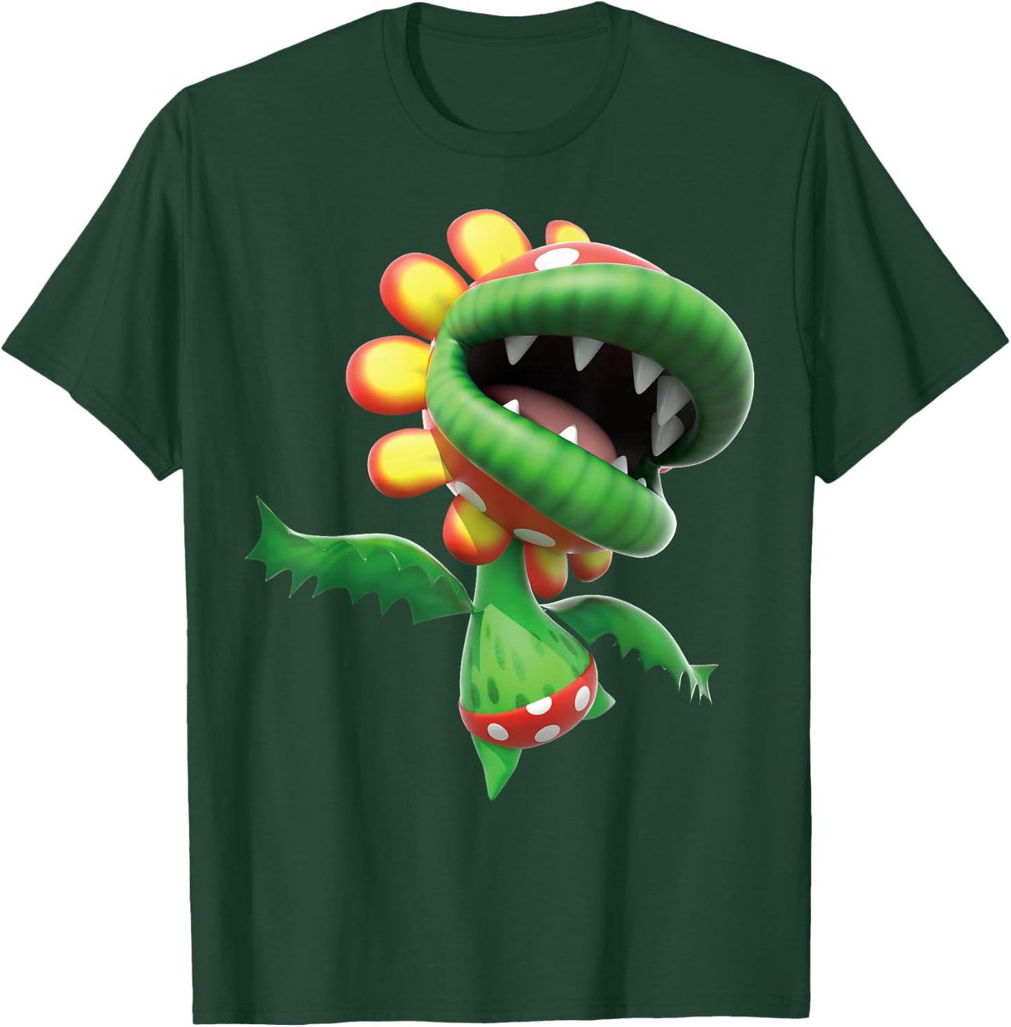 Super Mario Petey Piranha 3D Poster T-Shirt - T-Shirt | Forest
