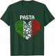 Pasta Italian Flag Colors Pasta Lover Italy Origin Pasta T-Shirt - T-Shirt | Forest