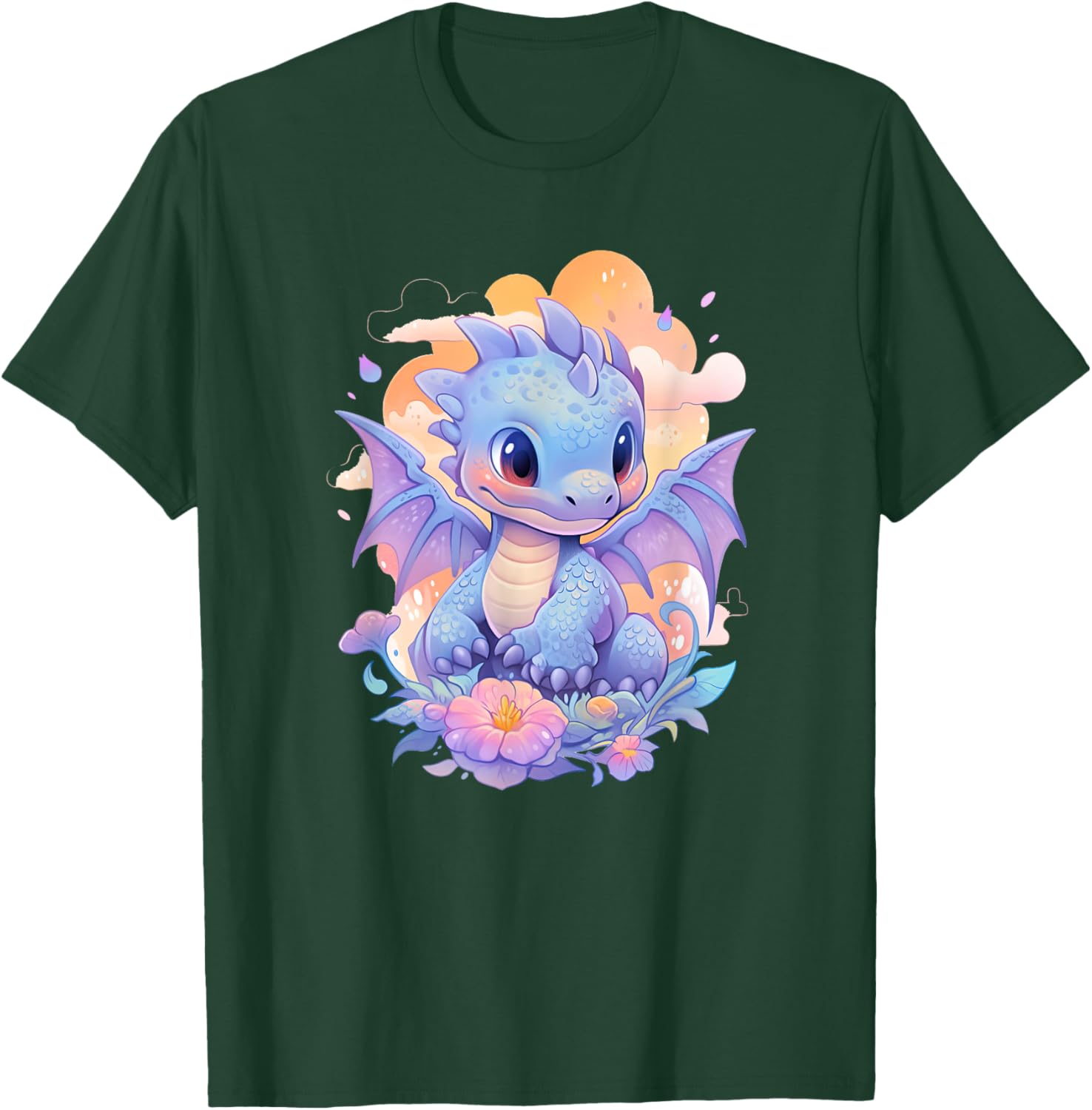 Cute Dragon funny Dragon lover baby T-Shirt - T-Shirt | Forest