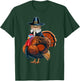 Pilgrim Cat With Turkey Funny Thanksgiving Cat And Turkey T-Shirt - T-Shirt | Forest