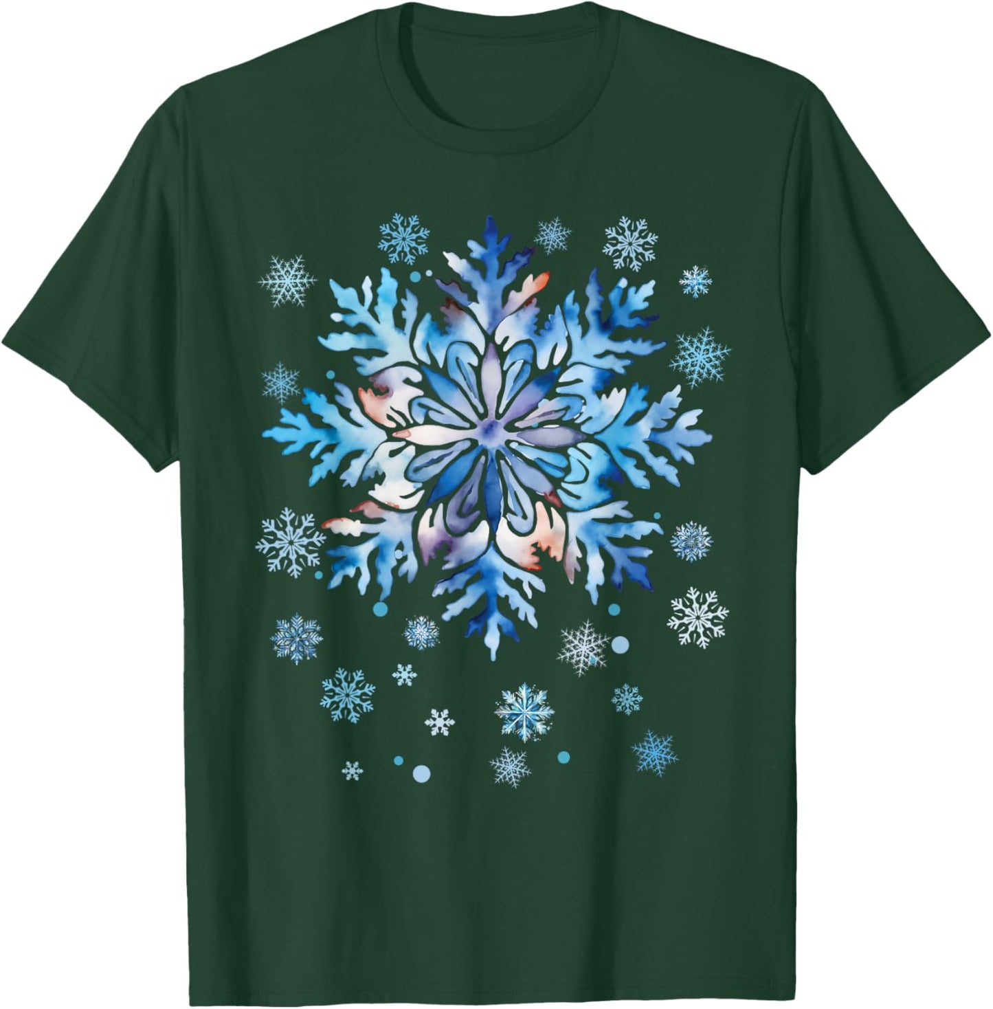 Snowflake Costume Winter Christmas Matching Women Kids Adult T-Shirt - T-Shirt | Forest
