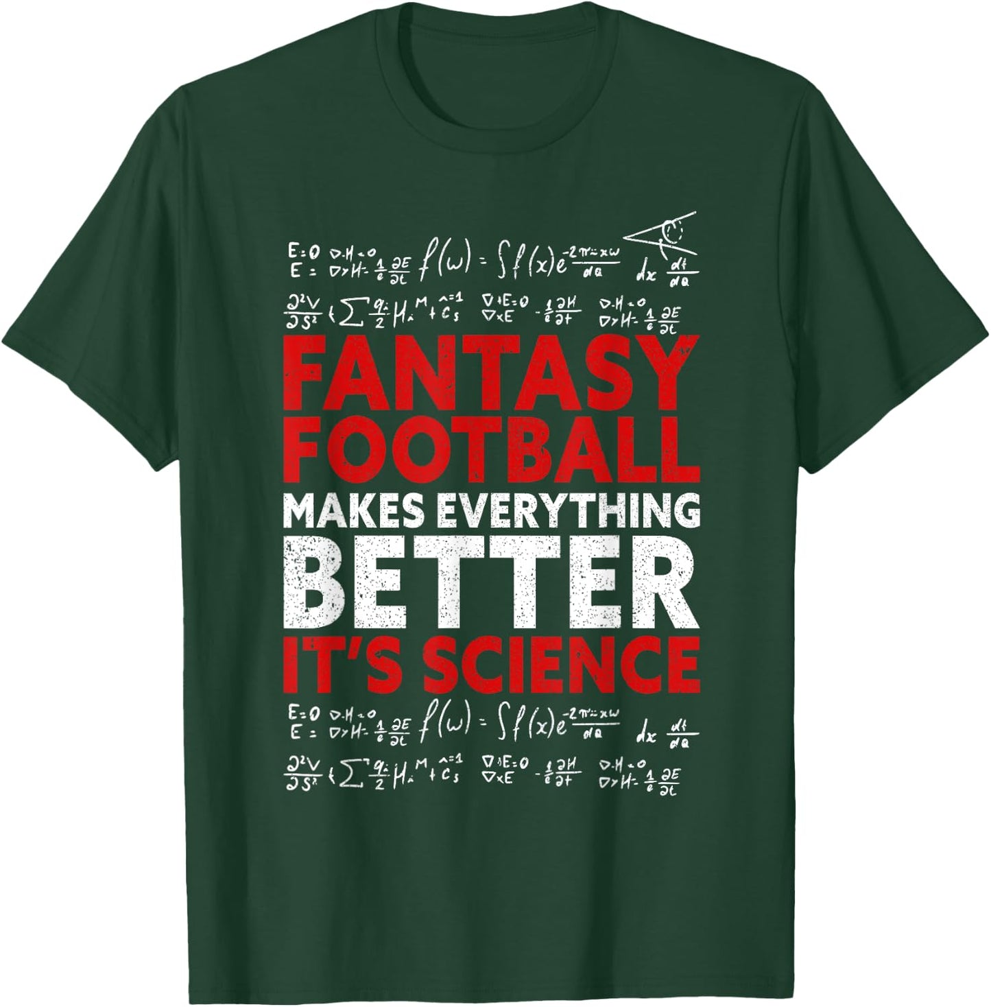 Fantasy Football It's Science | Draft Day Fantasy Football T-Shirt - T-Shirt | Forest