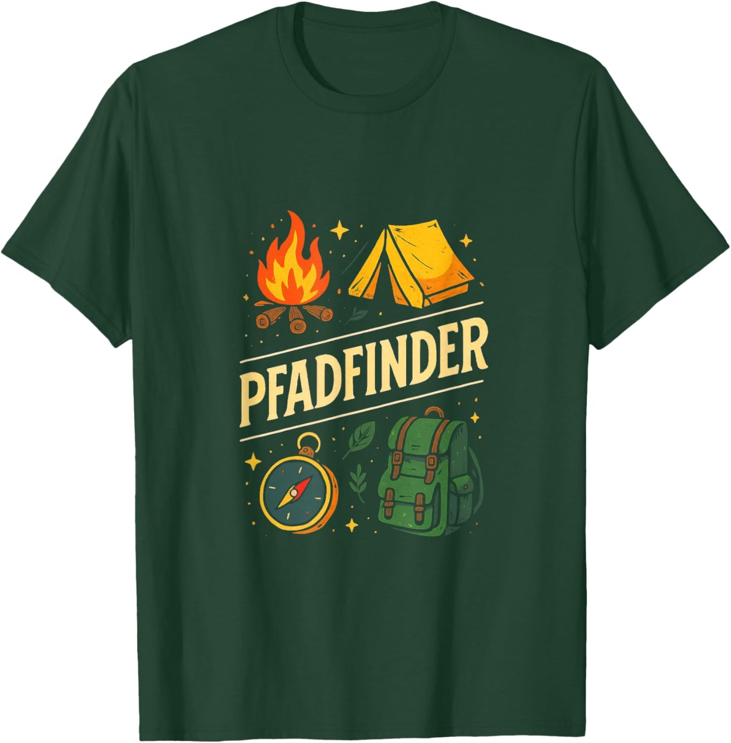 Pfadfinder - Pfadfinder Scout Camping Outdoor T-Shirt - T-Shirt | Forest