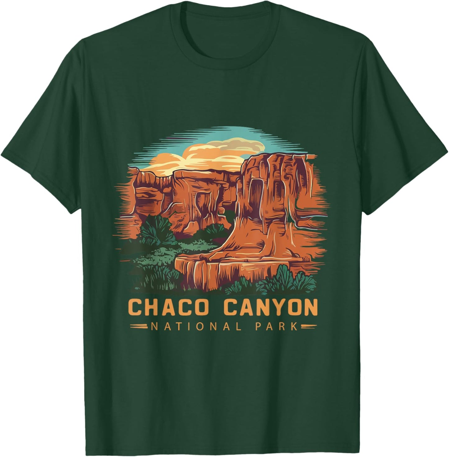 Chaco Canyon National Park T-Shirt - T-Shirt | Forest