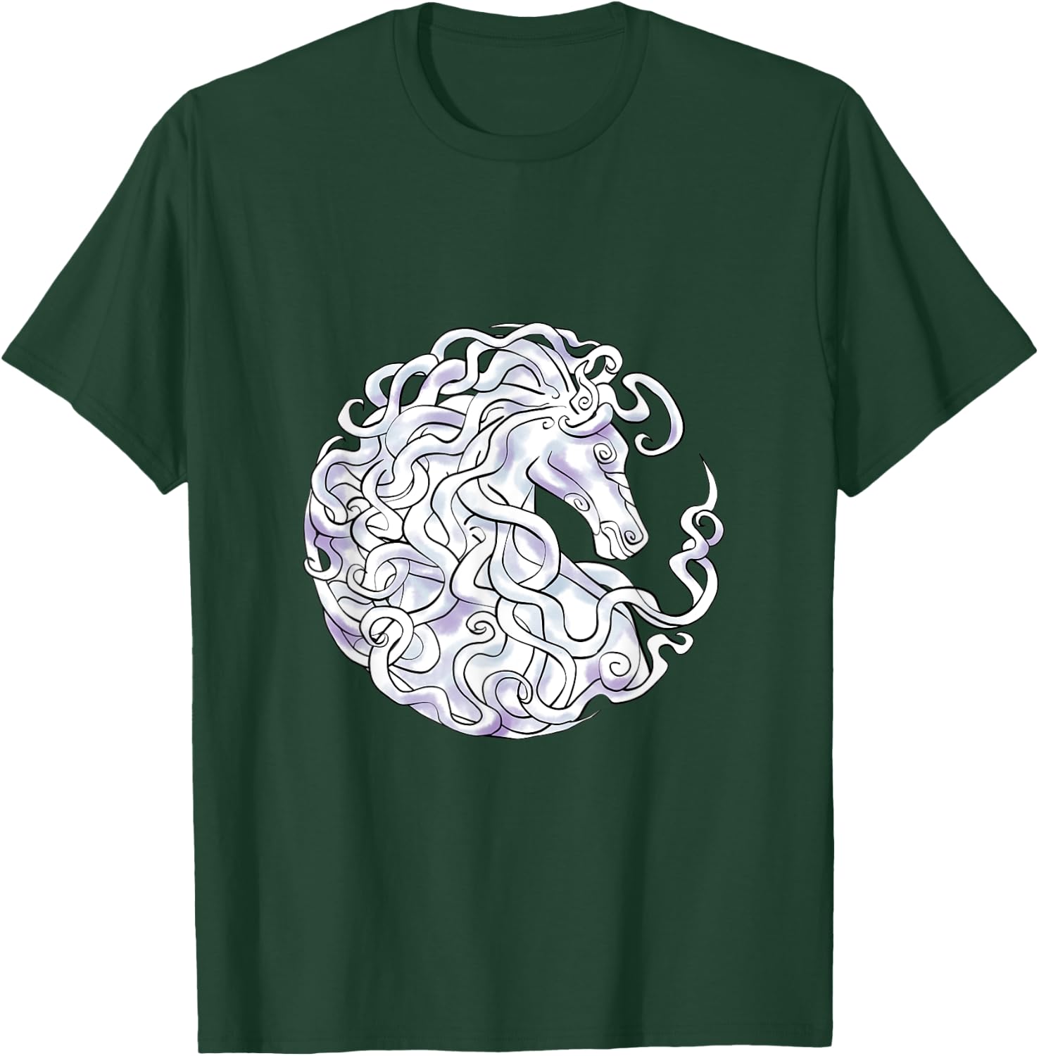 Epona Goddess of Mares and Foals T-Shirt - T-Shirt | Forest