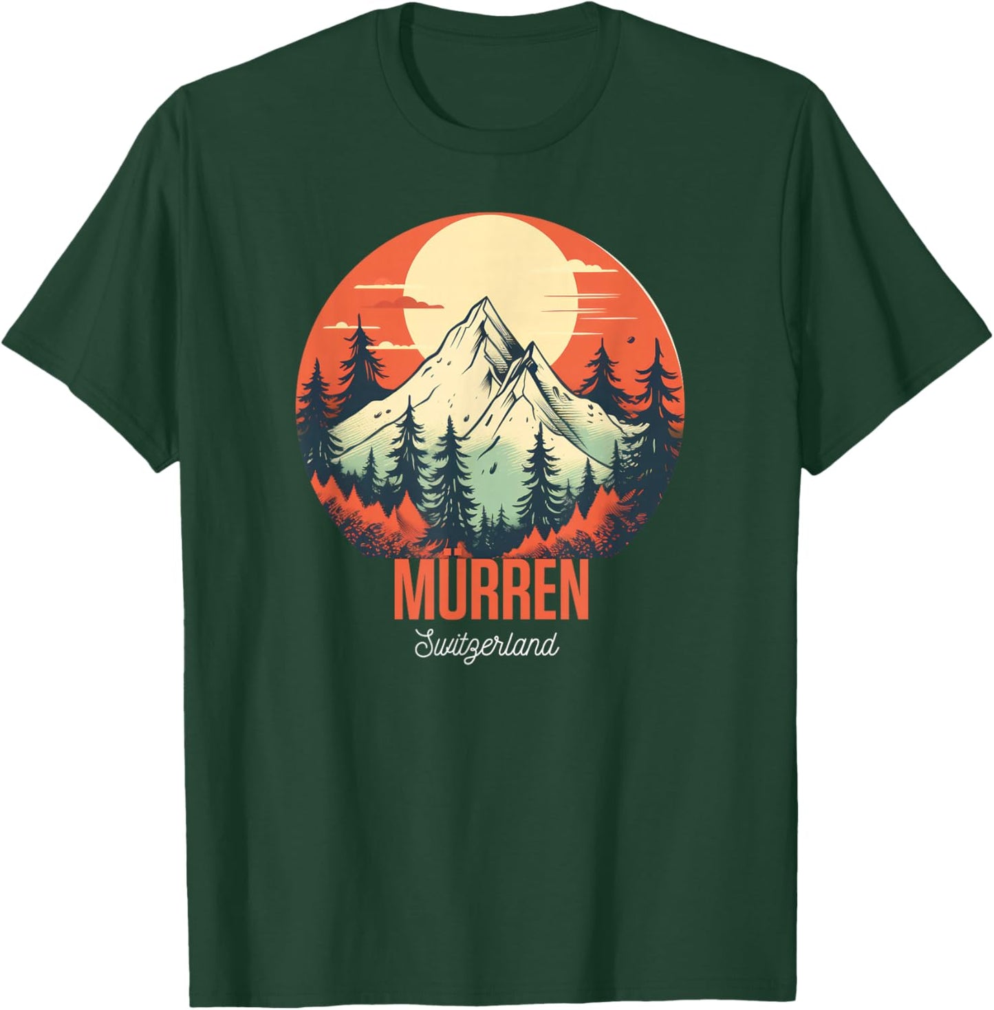 Murren Switzerland Shirt Swiss Alps Mountain T-Shirt - T-Shirt | Forest