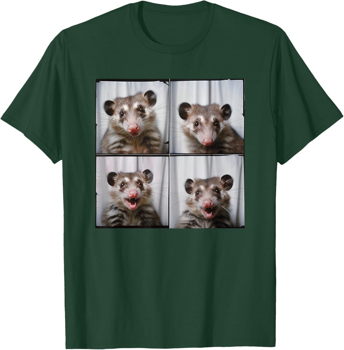 Love Possums Trash Opossum Lover Men Women Kids Weird Possum Face Funny Animal Photobooth Posing Possum , Small, Black T-Shirt - T-Shirt | Forest