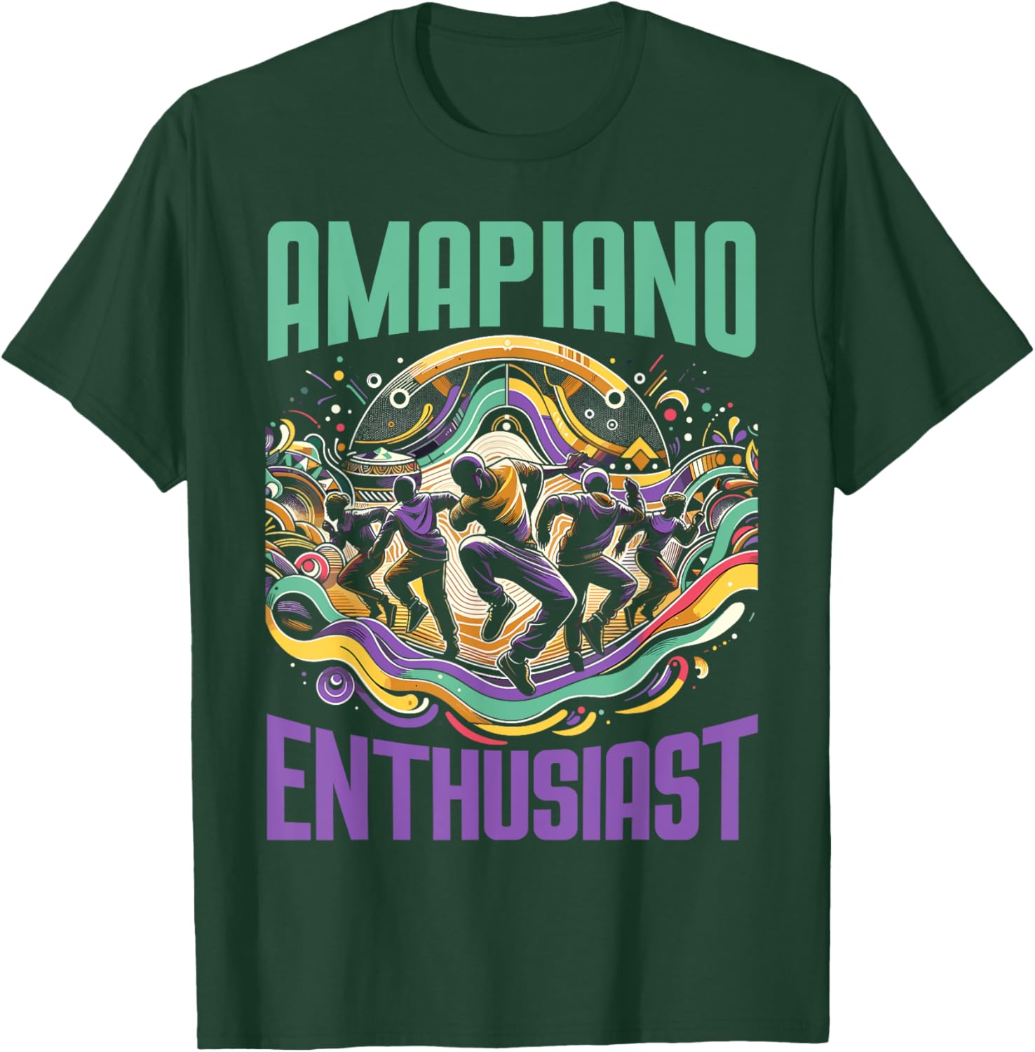 Amapiano South African Music Lover Afrobeat T-Shirt - T-Shirt | Forest