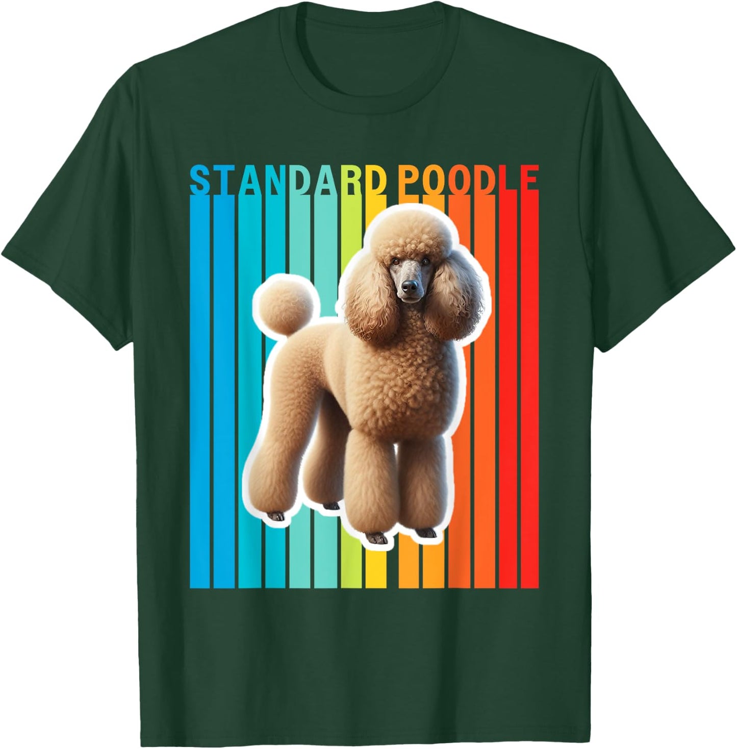 Colorful Standard Poodle T-Shirt - T-Shirt | Forest