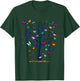 A & E C Butterfly Tree Beautiful Women's Black Butterfly Graphic T-Shirt - T-Shirt | Forest