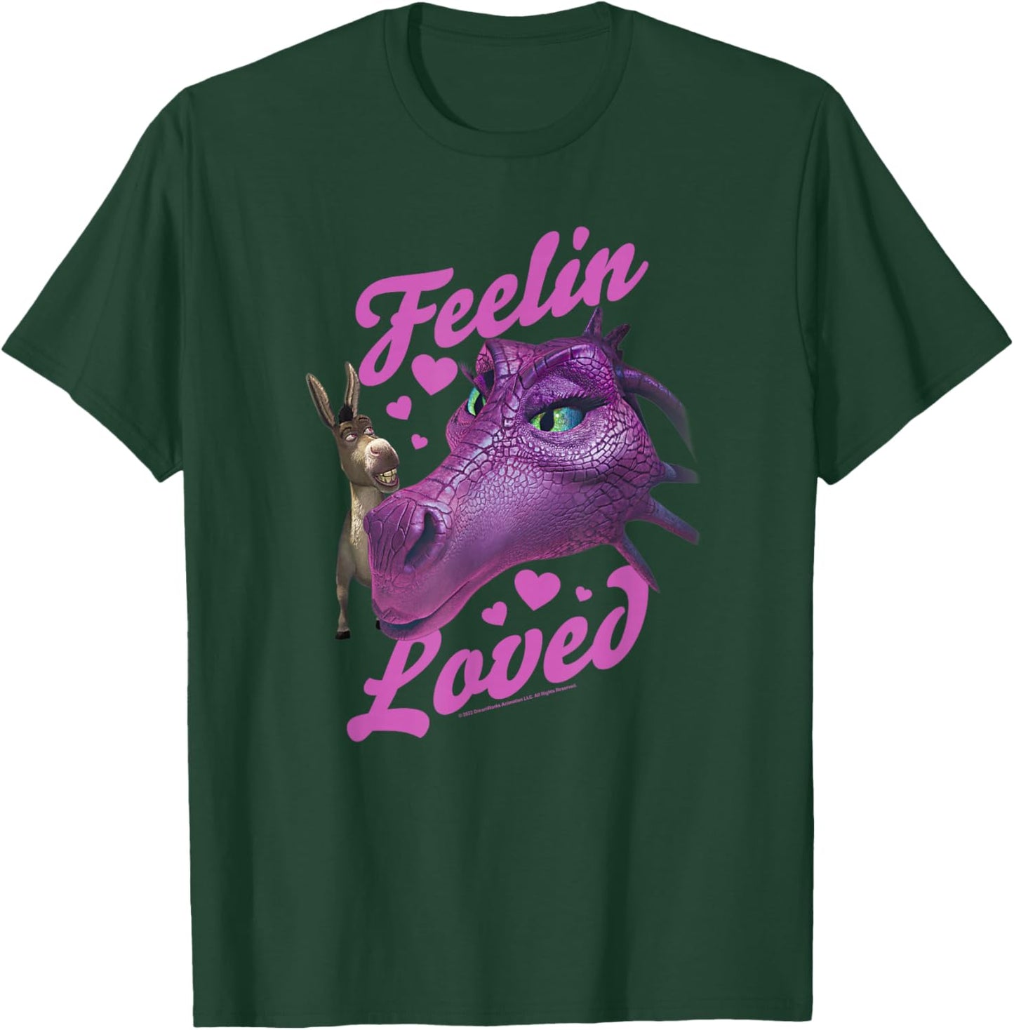 Shrek Donkey Dragon Feelin Loved T-Shirt - T-Shirt | Forest