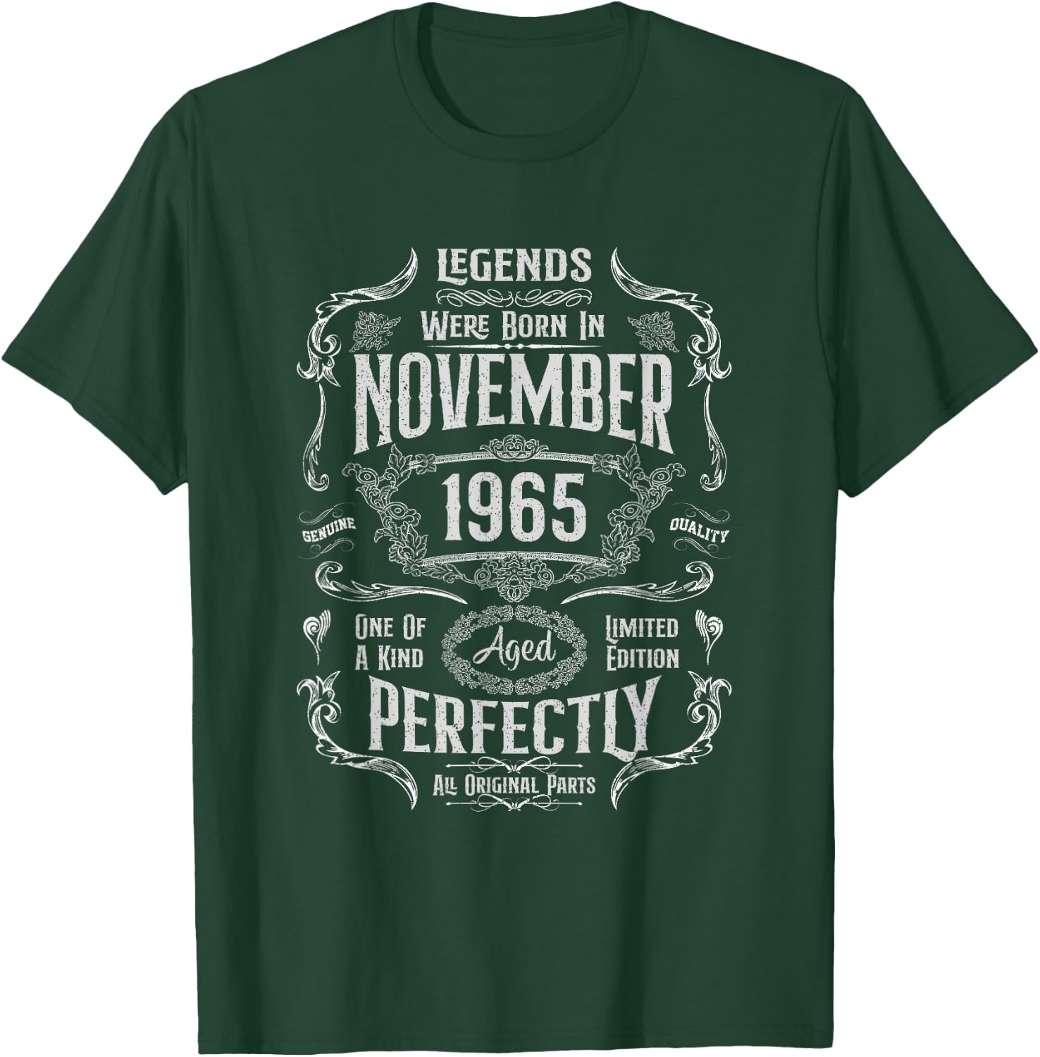 59th Birthday Legends Were Born In November 1965 T-Shirt - T-Shirt | Forest