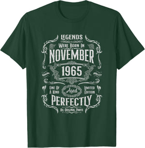 59th Birthday Legends Were Born In November 1965 T-Shirt - T-Shirt | Forest