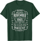 59th Birthday Legends Were Born In November 1965 T-Shirt - T-Shirt | Forest