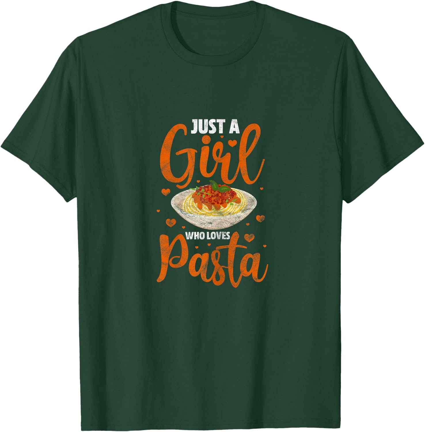 Pasta Italian Food Lover Cute Just A Girl Who Loves Pasta T-Shirt - T-Shirt | Forest