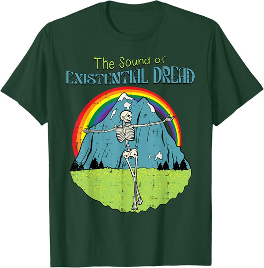 The Sound Of Existential Dread Skeleton Fun Retro Men Women T-Shirt - T-Shirt | Forest
