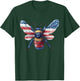 Red White and Blue Bee T Shirt T-Shirt - T-Shirt | Forest