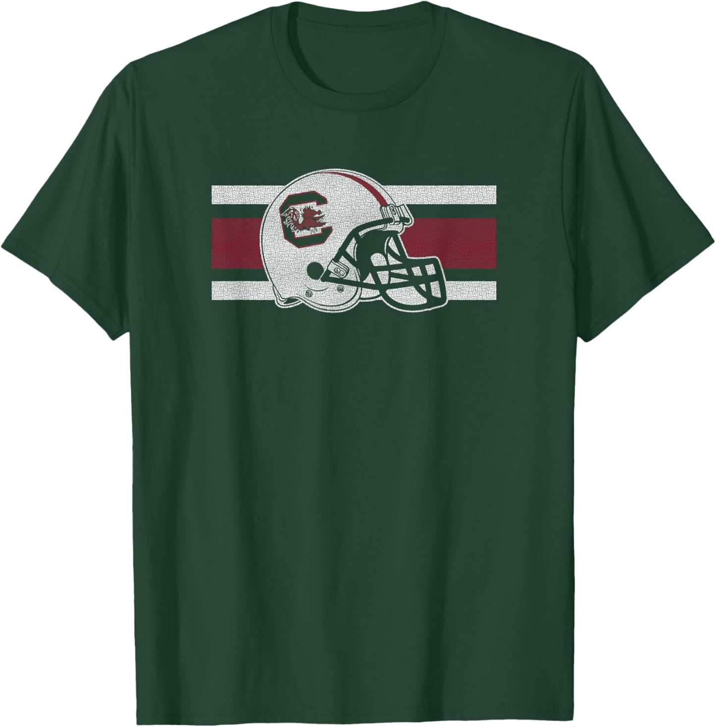 South Carolina Gamecocks Football Retro Helmet Black T-Shirt - T-Shirt | Forest