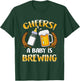 Cheers A Baby Is Brewing Beer Milk Party Drinking Brewer T-Shirt - T-Shirt | Forest