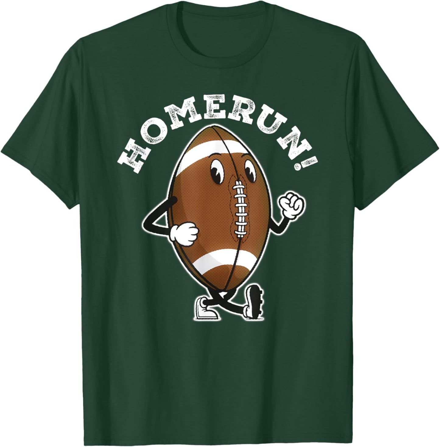 Funny HomeRun Baseball Football Mash Up T-Shirt - T-Shirt | Forest