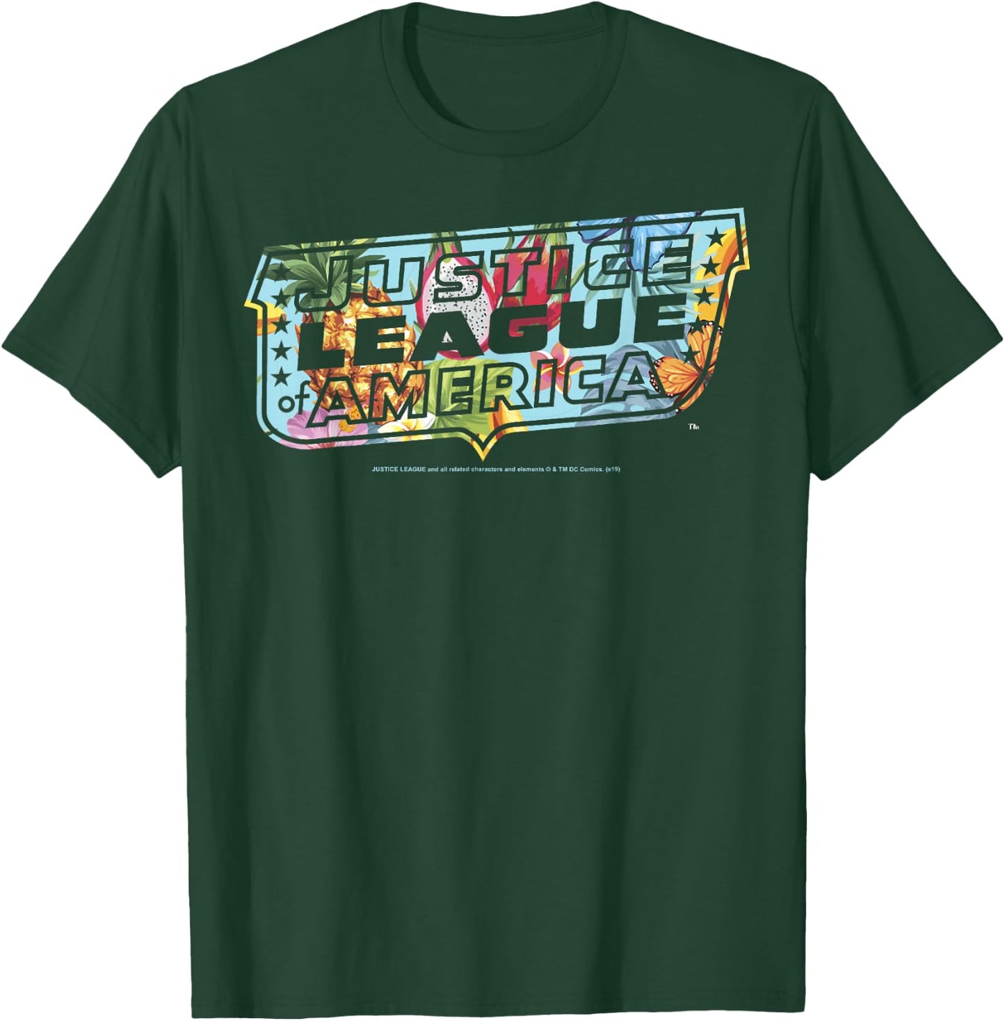 DC Comics Justice League Dragon Fruit Logo T-Shirt - T-Shirt | Forest