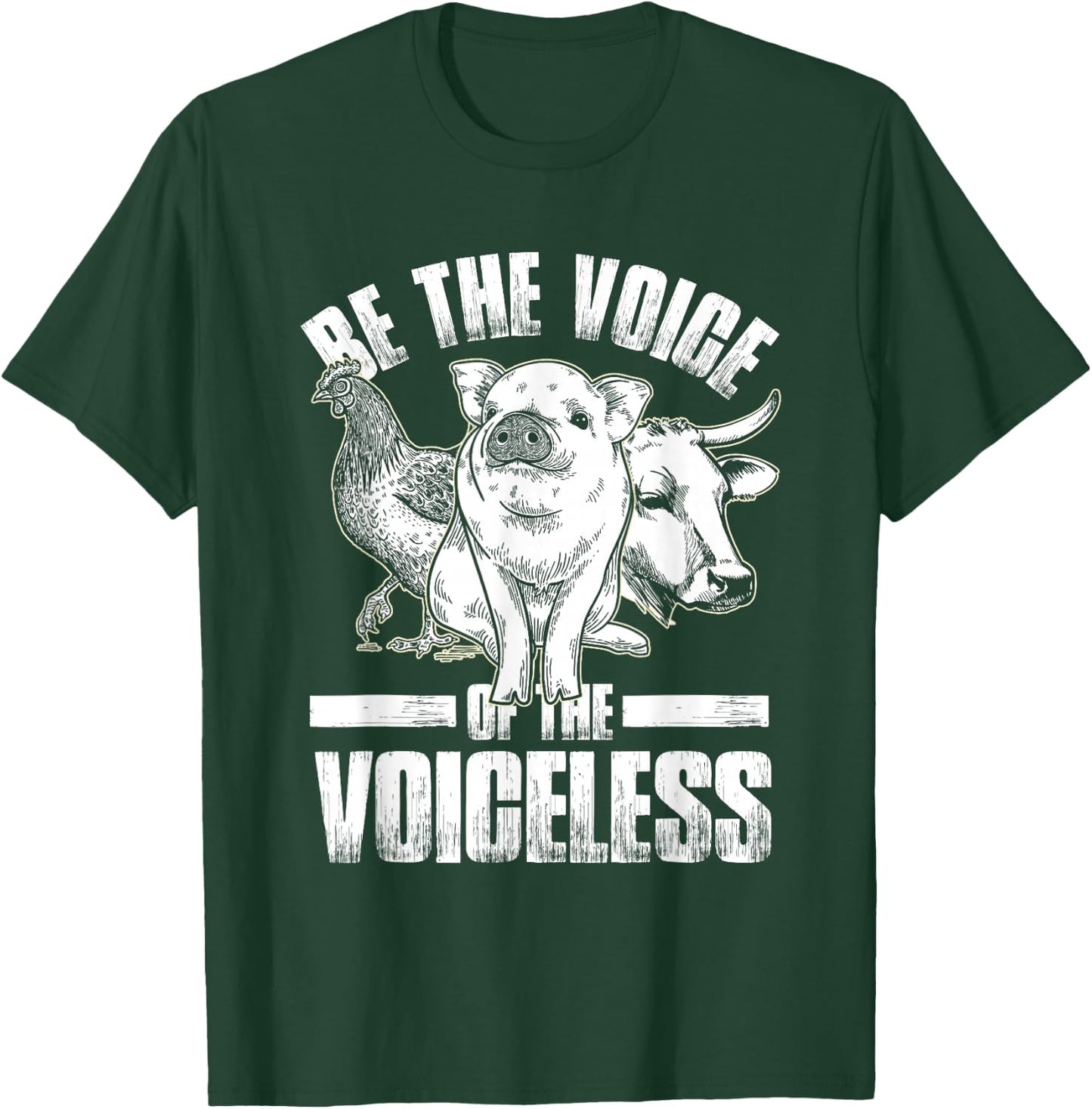 Voice of The Vegan Vegan T-Shirt - T-Shirt | Forest