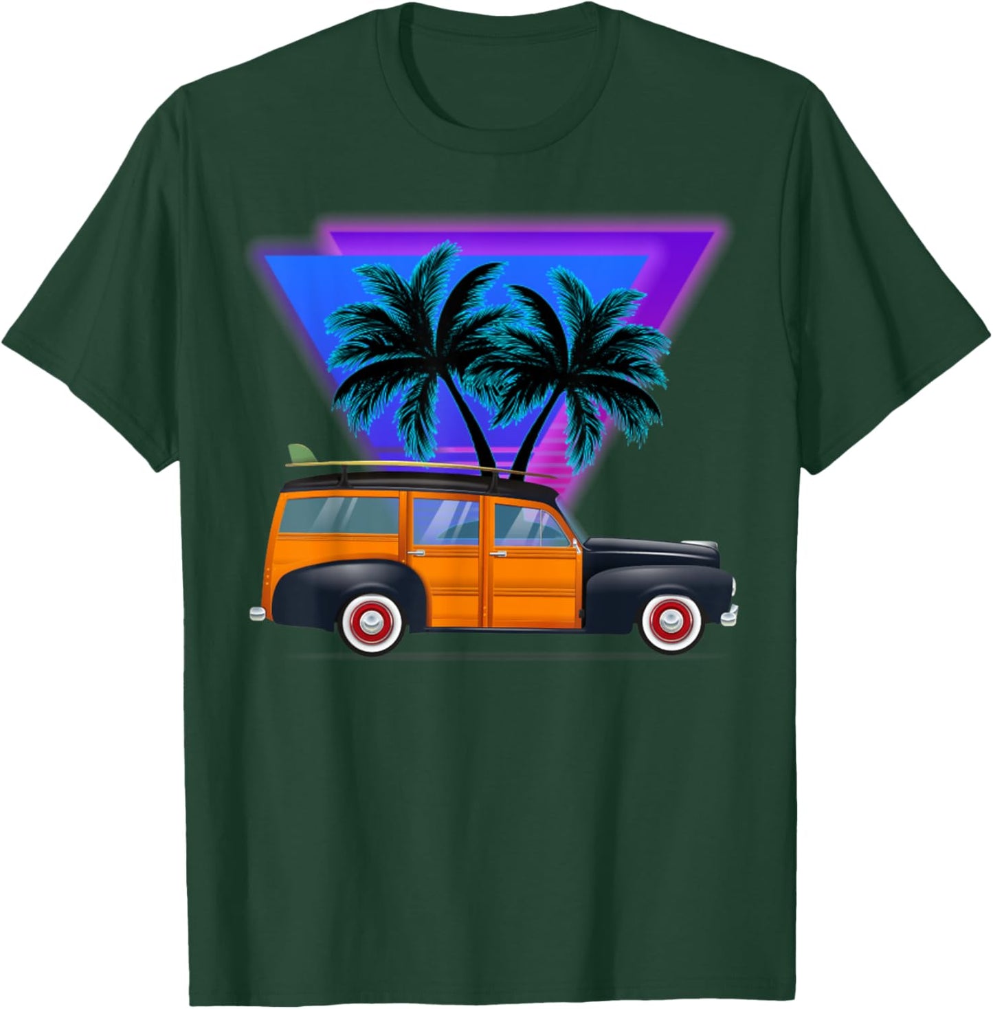 Beautiful woody surf wagon , Great and Boys T-Shirt - T-Shirt | Forest