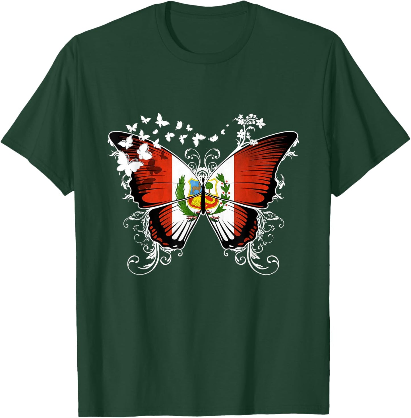 Peru Flag Peruvian T-Shirt - T-Shirt | Forest
