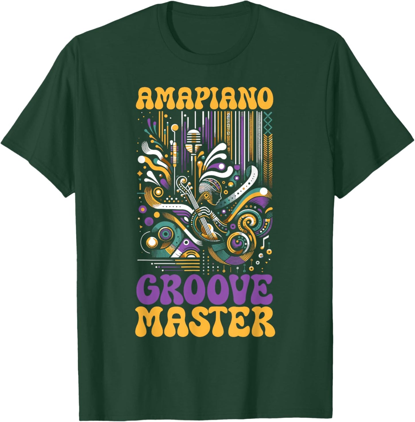 Amapiano South African Music Lover Afrobeat T-Shirt - T-Shirt | Forest