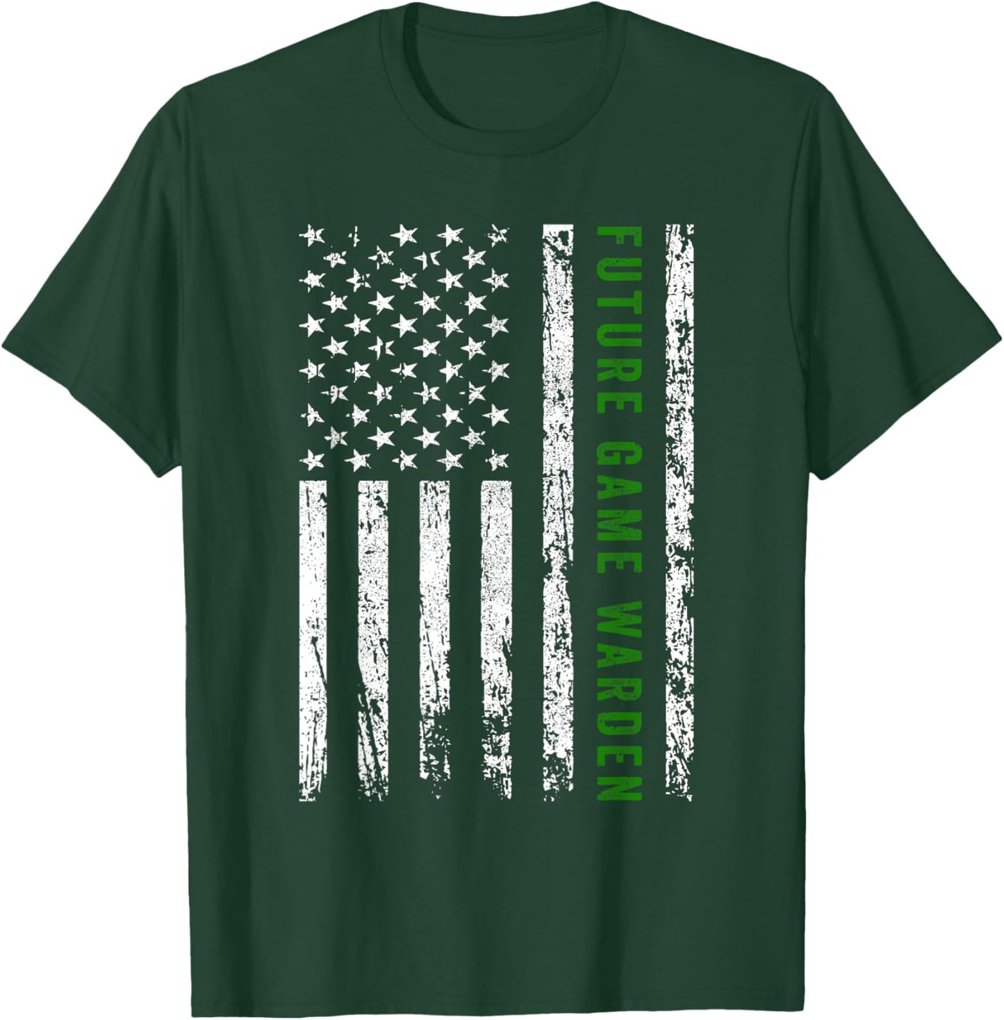 Future Game Warden Outfit Gift -Adults & Kids Black Animal-Themed Game Warden Small Short Sleeve T-Shirt - T-Shirt | Forest