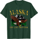 Vintage Alaska Mountain The Last Frontier Eagle Alaska Lover T-Shirt - T-Shirt | Forest