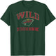 Minnesota Wild Vintage Hockey Black Officially Licensed T-Shirt - T-Shirt | Forest