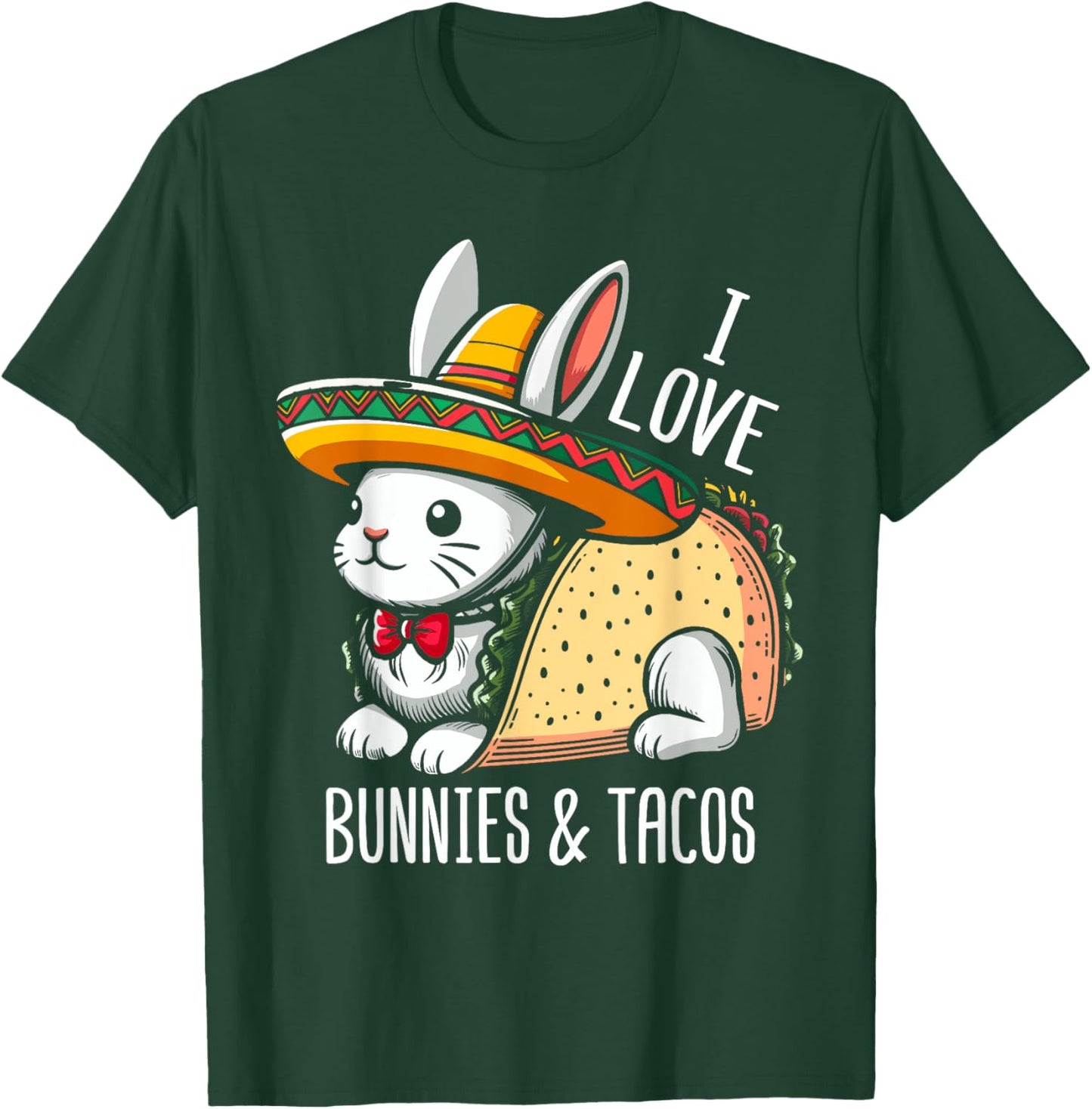 Taco Bunny Taco Love Rabbit T-Shirt - T-Shirt | Forest