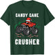 Kids Christmas Monster Truck Candy Cane Crusher Xmas Boys Kids T-Shirt - T-Shirt | Forest
