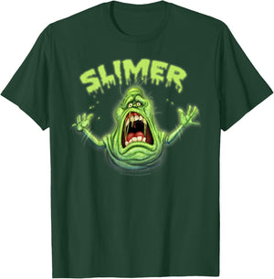 Ghostbusters Slimer Neon Portrait T-Shirt - T-Shirt | Forest