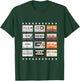 Vintage Cassette tapes Collection 80's 90's Music Mixtape T-Shirt - T-Shirt | Forest