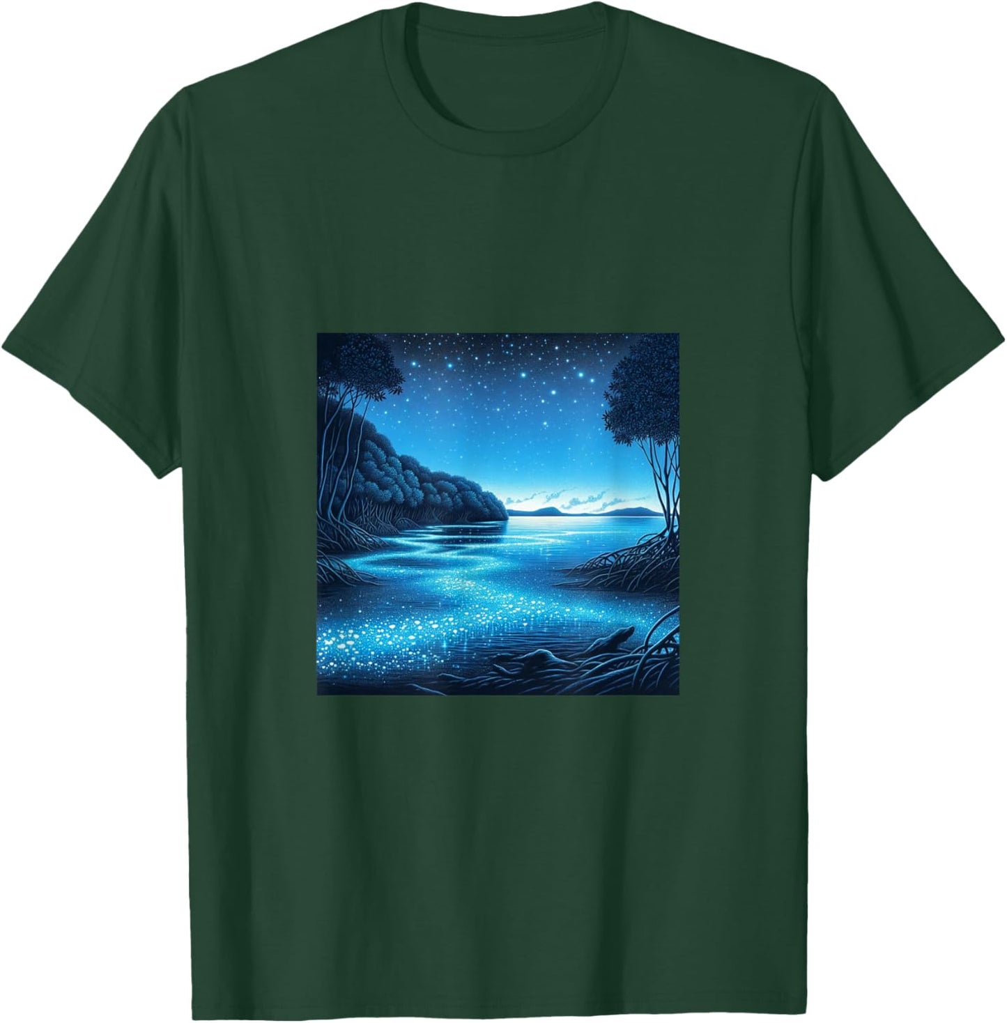 Puerto Rico's Bioluminescent Bays T-Shirt - T-Shirt | Forest