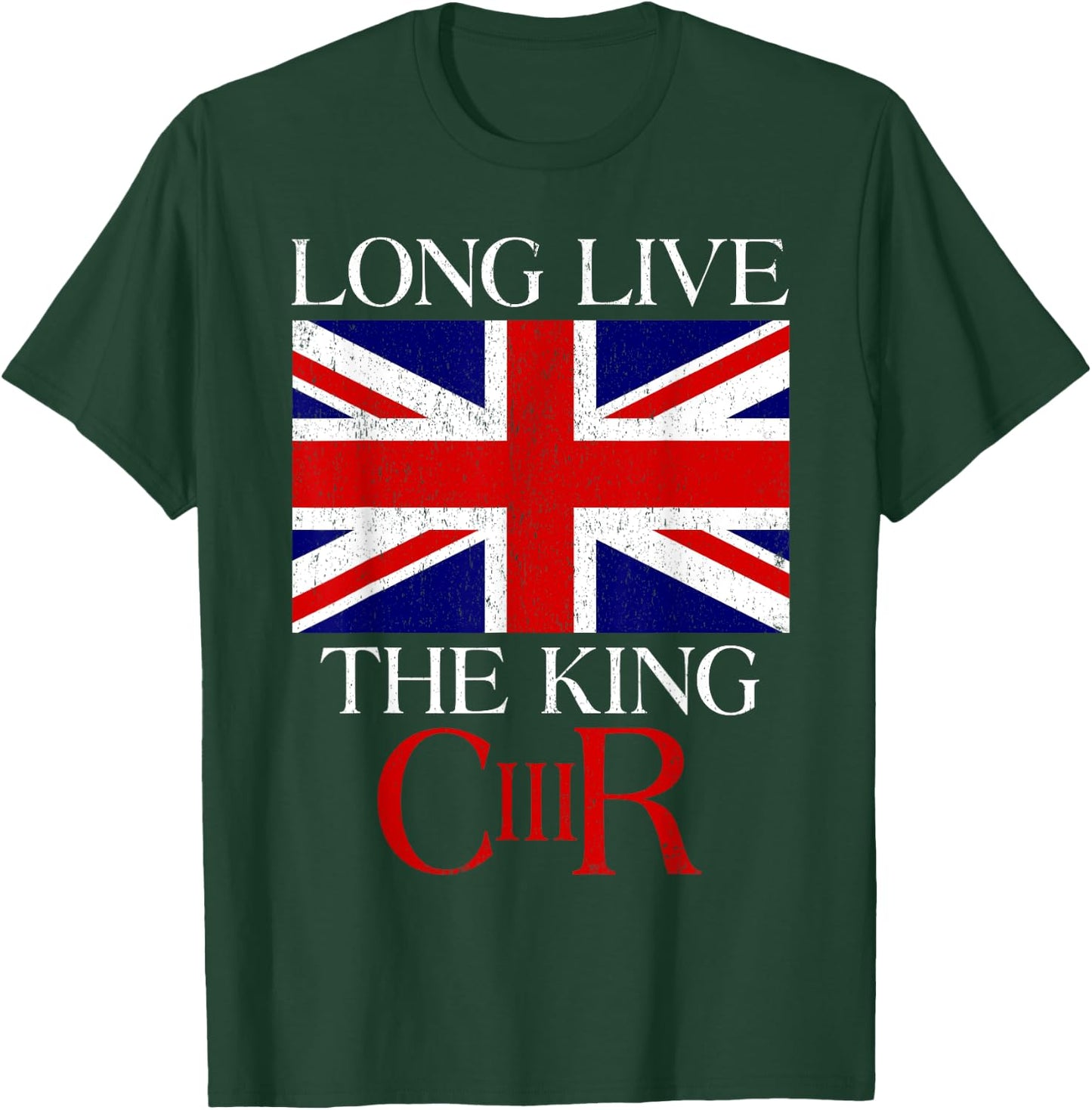 King Charles III Gifts HRH CIIIR Welcome King Charles III T-Shirt - T-Shirt | Forest