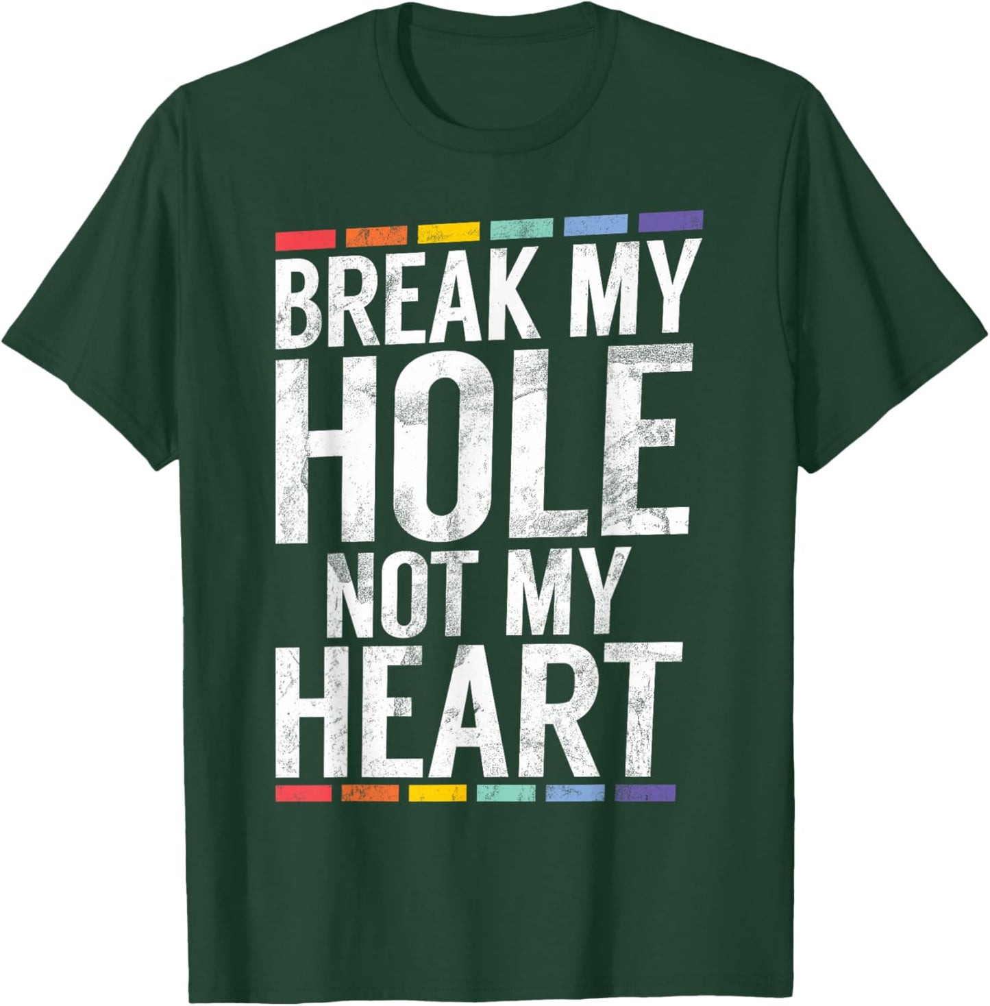Break My Hole not My Heart Funny Gay T-Shirt - T-Shirt | Forest