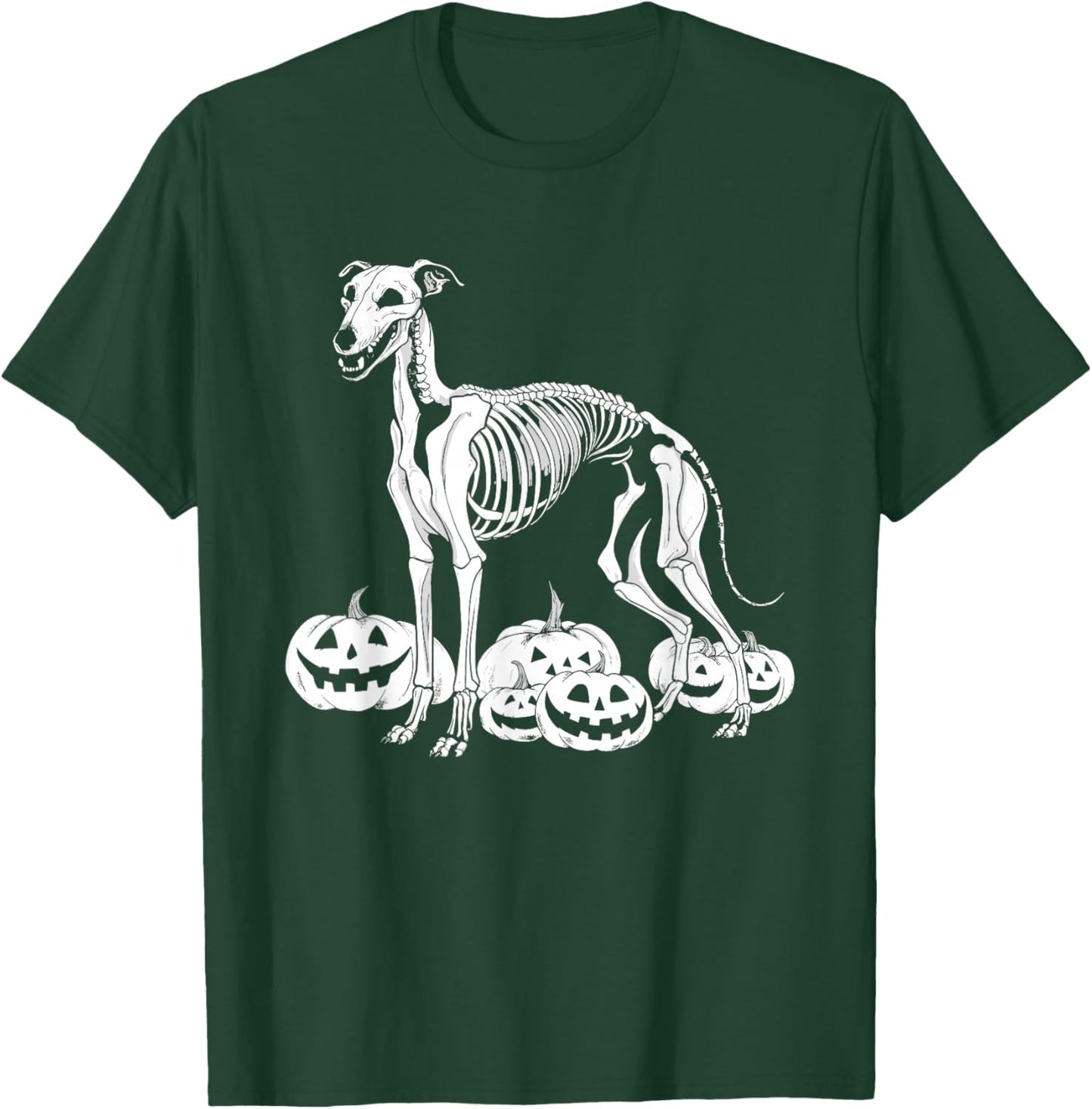 Whippet Skeleton Birthday Halloween Dog Kids T-Shirt - T-Shirt | Forest