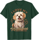 Maltipoo Dog Breed Pet I Love my Maltipoo Women Girls Kids T-Shirt - T-Shirt | Forest