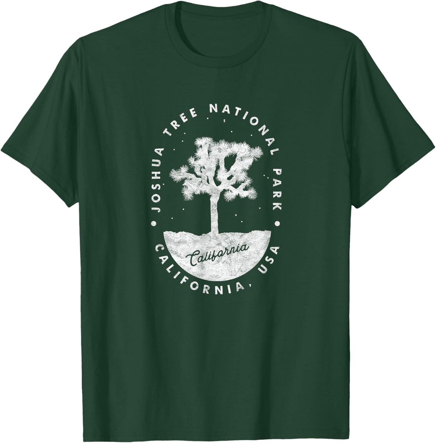 Joshua Tree National Park Night Retro Hipster T-Shirt - T-Shirt | Forest